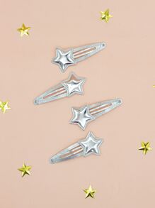 Set 8 Pieces Hairpin With Star Decoration - 彩色 - 查看 4