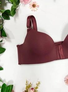 Women Bras & Bralettes - 酒紅色 - 查看 5
