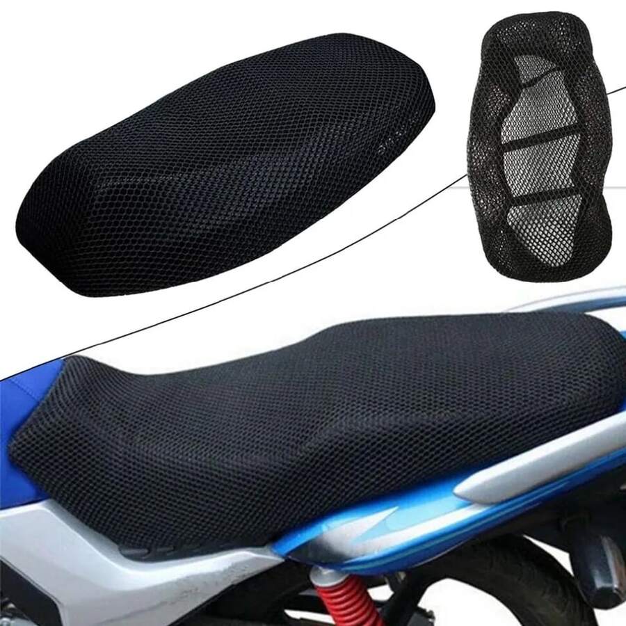 Funda Para Asiento Motocicleta XL - Negro - Ver 1