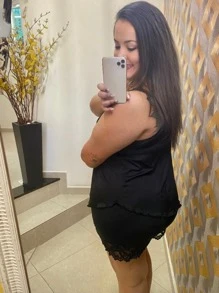 Plus Size Robes & Robe Sets - 黑色 - 查看 2