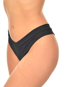 Women Bikini Bottoms - Black - View 2