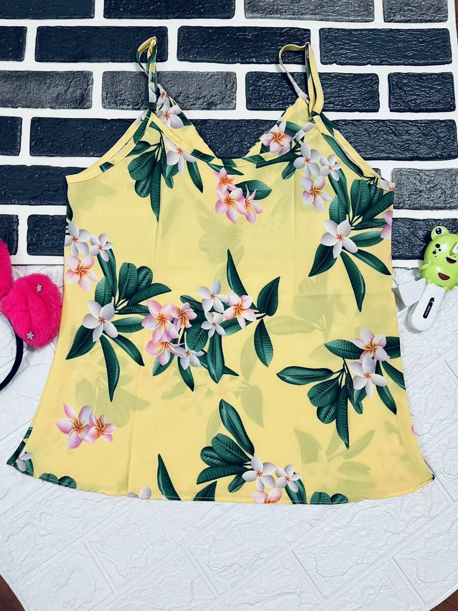 Women Tank Tops & Camis - Màu vàng - Xem 1