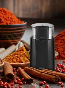 Redlemon Molino de Café Eléctrico con Interruptor de Seguridad (50 g), Moledora con Cuchillas de Acero Inoxidable, para Prensa Francesa, Cafetera de Goteo y Espresso. Molino para Especias y Hierbas - Negro - Ver 9