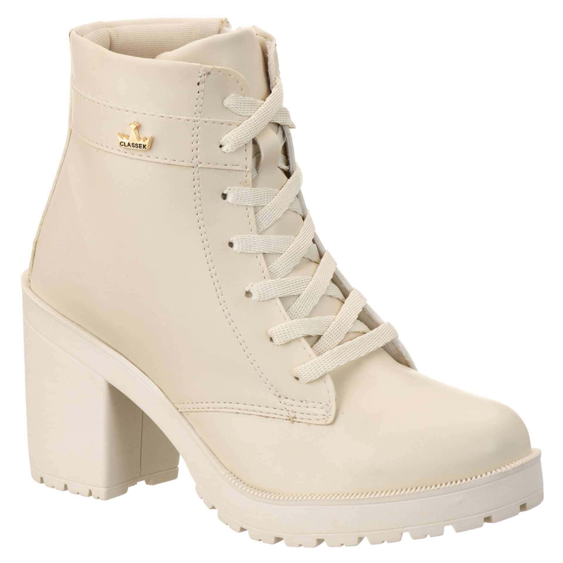 Women Fashion Boots - Beis - Ver 1
