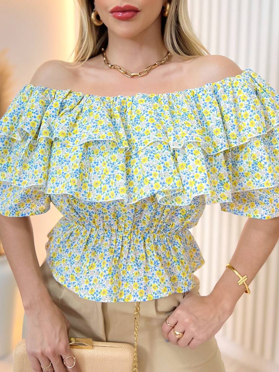 Women Tops - Màu vàng - Xem 1