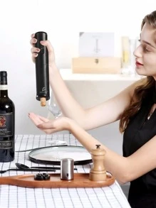 Ele-Gate Electric Automatic Corkscrew Bottle Opener For Red Wine,Beer,Can Opener - Black - View 1