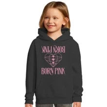 Black Pink Children's Sweatshirt For Girl Or Boy - Black - View 2