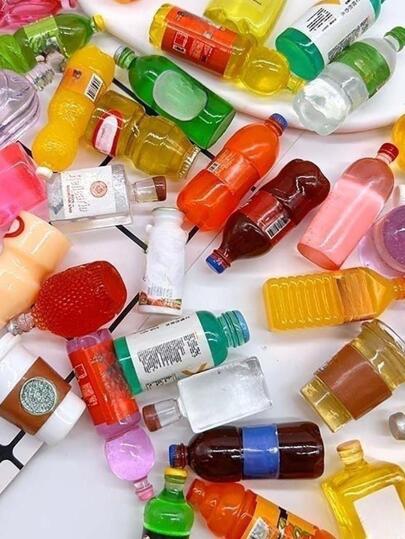 Mini Cute Simulation Food Toys , can be used For DIY Hair Clips , Phone Cases , Earrings , Handicraft Materials , Miniature Food Decoration Accessories , Random Color & Style