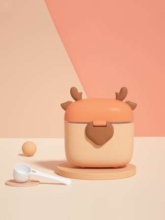 Boîte de rangement scellée portable pour poudre de lait, poudre de riz, fruits, collations et noix, faite de matériau PP. Idéal pour les voyages, pour Noël. Comprend un distributeur de poudre de lait pour bébé avec cuillère et grattoir.