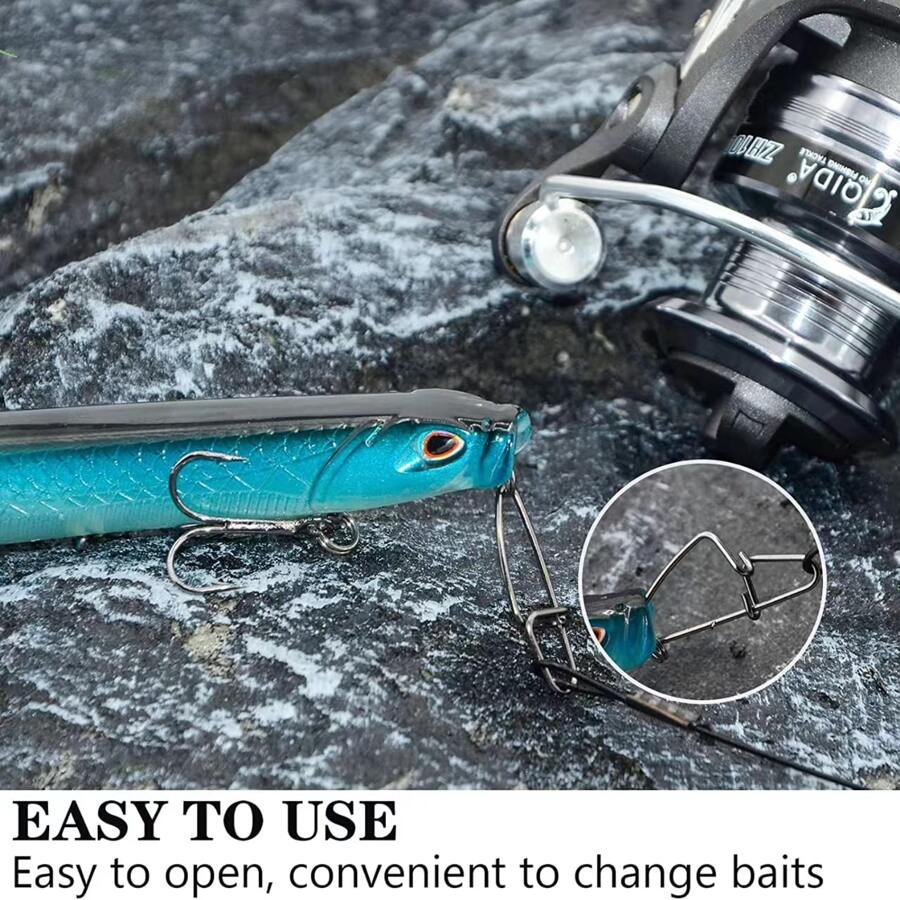 YOTO 20pcs Steel Fishing Leaders Wire丨125LB Heavy Duty Saltwater Fish