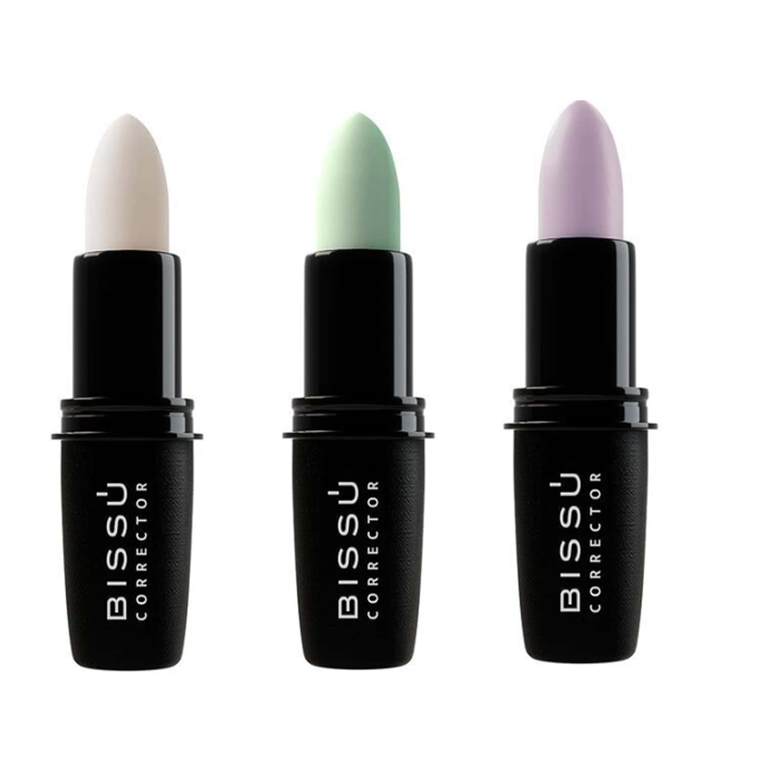 Kit Correctores en Barra Tono Blanco, Green y Violet - Bisu - Multicolor - Ver 1