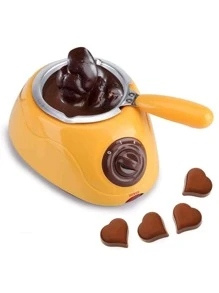 Chocolatera Fondue Maquina Para Derretir Chocolate - Amarillo Mostaza - Ver 1