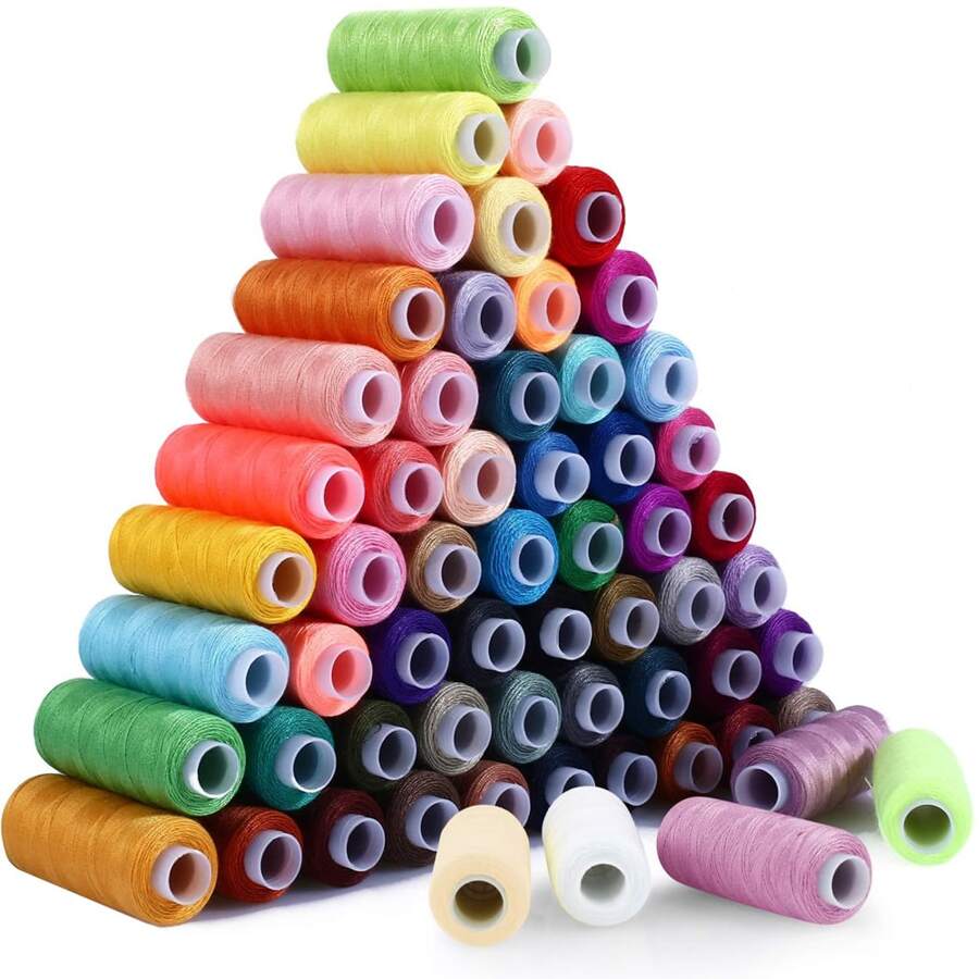 60pcs/set Household Sewing Thread, Colorful Hand Sewing Thread Spools - Multicolor - View 1
