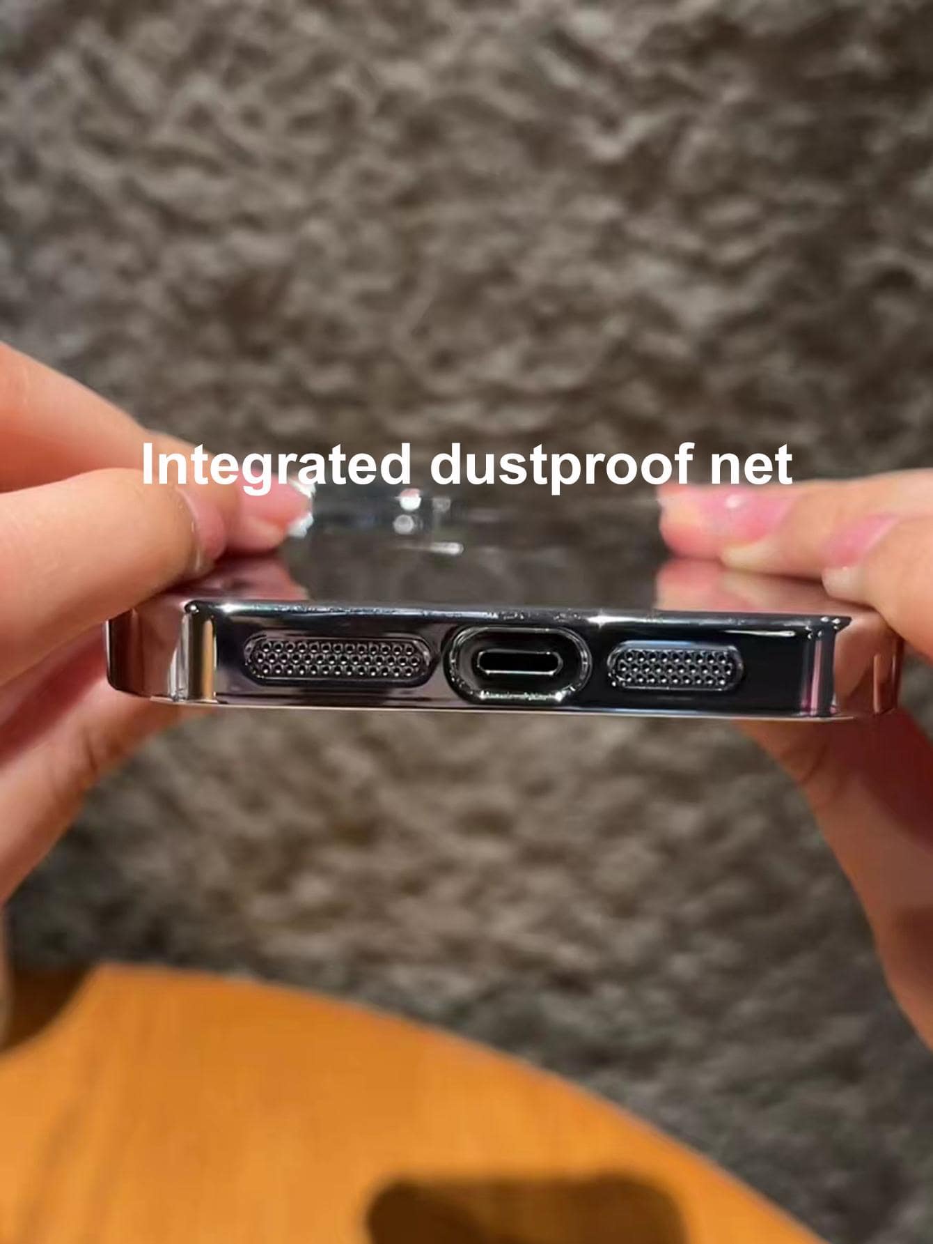 iPhone 17、16 Pro Max、15 Pro Max、14 Pro Max、13 Pro、12、11対応の超薄型電気メッキスマホケース - シルバー - 見る 5