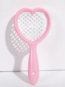 1pc Heart Shaped Hollow Out Comb Hair Brush - Multicolor - View 2