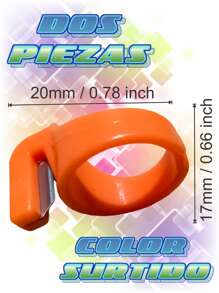 2 Cortadores de Hilo Anillo para Costura Color Surtido - Multicolor - Ver 2