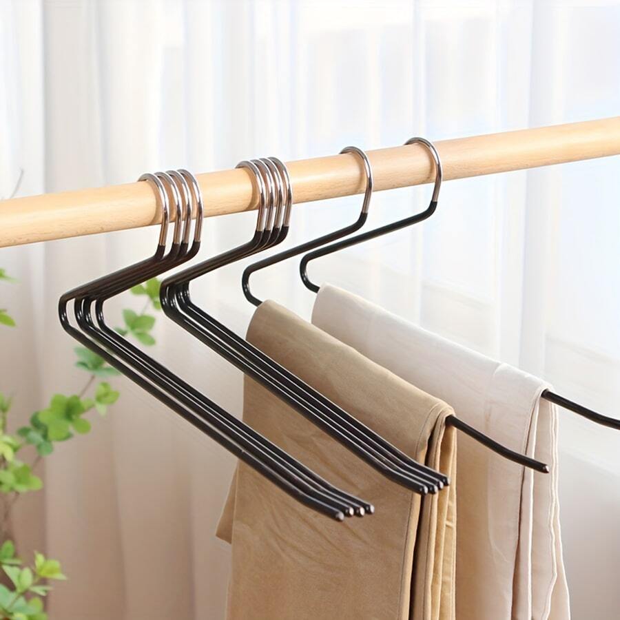 10入組多功能黑色防滑塑料衣架,包括內衣、褲子和其他服裝,非常適合衣櫥儲物、衣櫥整理、臥室掛衣服