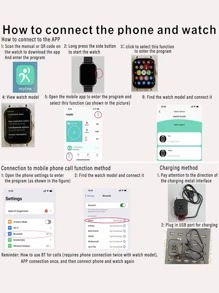 Relojes Inteligentes Luminoso Casual Deportivo - Rosa - Ver 11