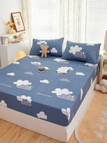 3 piezas Sábanas & Fundas de almohada Set - rosado color de malva - Multicolor - Ver 6