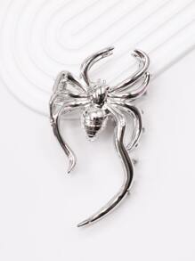 1pc Women's Metallic Silver Spider Claw Hair Clip, Gothic Style Hair Accessory And Daily Use Street,Hair Accessories,Hair Claw,Claw Clips,Hair Clutch,Hair Jaw Clip - Silver - View 3