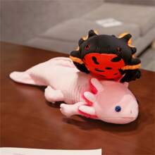 Axolotl毛絨玩具柔軟填充毛絨娃娃卡通人物毛絨玩具成人毛絨玩具玩家禮物家居裝飾,有些部分隨機發送 - 粉色 - 查看 5