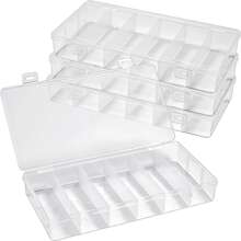 1个睫毛膏刷收纳盒，带6个透明塑料隔层和盖子，可收纳一次性睫毛膏、唇刷、迷你棉签和化妆工具，适用于房间、浴室、家居、粉色房间、旅行用品、礼品袋、送给妈妈、爸爸、男士、朋友、老师的礼物、生日礼物、婚礼礼物、办公桌、置物架、配件、礼品盒、趣味礼物、收纳袋、化妆包、桌面收纳盒、化妆包、化妆袋、珠宝盒、化妆刷架、刷架、香水收纳盒、化妆包、送给女性的礼物、圣诞礼物、女性礼物创意、房间装饰 - 無色 - 查看 1