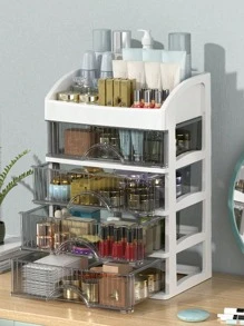 1 Miếng Cài đặt Bảo quản đồ trang điểm Hộp , Nhiều lớp Kiểu-Ngăn kéo
 Văn phòng phẩm Và Nhỏ bé Hộp đựng Tủ - Trong sáng - Xem 2