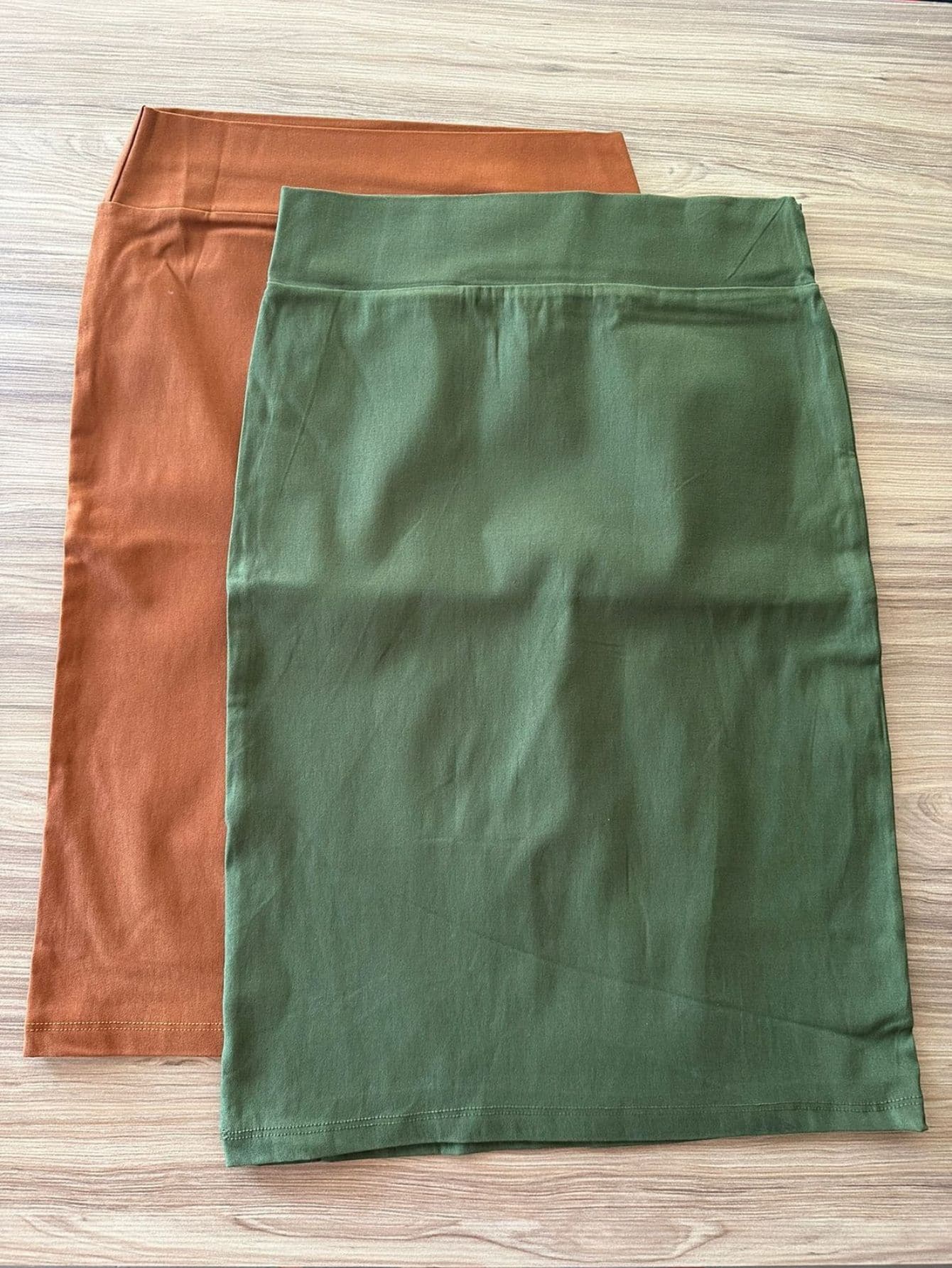 Plus Size Skirts - 墨綠色 - 查看 1