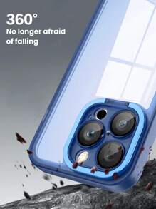 Clear Phone Case With Invisible Holder,International Version, Not The Domestic Version - Royal Blue - View 5