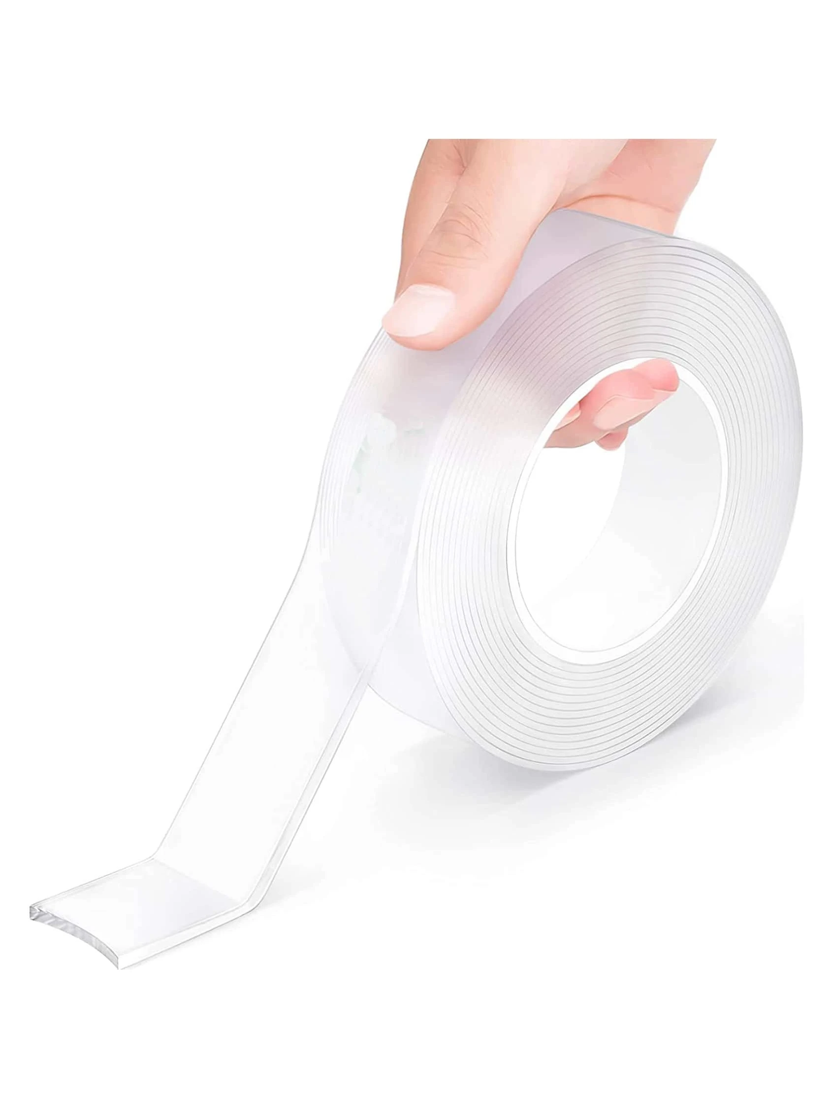 شريط مزدوج من جانب ثقيل ، شريط لاصق مزدوج النانو كبير ، شريط صافٍ ، صورة شريط صافٍ معلقة على شرائح لاصقة ، شريط ملصق لزجاء ملصق قابل للإزالة (9.85 قدم) مرة أخرى إلى المدرسة | مقاس: 10mm*3M