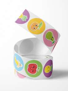 卡通水果圖案貼紙