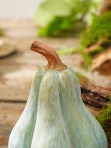 1 Trang trí tiệc Halloween Bí ngô xanh nhân tạo, Chất liệu nhựa sáng tạo Bí ngô tròn và phẳng, Thích hợp để trang trí sân vườn trong trang trại, Trang trí cảnh Halloween, v.v. - màu xanh lá - Xem 8