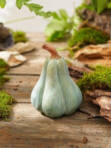 1 Trang trí tiệc Halloween Bí ngô xanh nhân tạo, Chất liệu nhựa sáng tạo Bí ngô tròn và phẳng, Thích hợp để trang trí sân vườn trong trang trại, Trang trí cảnh Halloween, v.v. - màu xanh lá - Xem 4