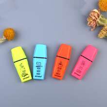 Motarro* 4 Piezas Bolígrafos Marcadores Regulares En Colores Azul, Rosa, Amarillo Y Naranja - Multicolor - Ver 5