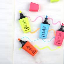 Motarro* 4 Piezas Bolígrafos Marcadores Regulares En Colores Azul, Rosa, Amarillo Y Naranja - Multicolor - Ver 7