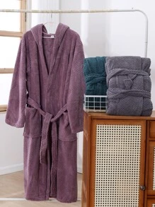 浴袍 - 酒紅色 - 查看 6