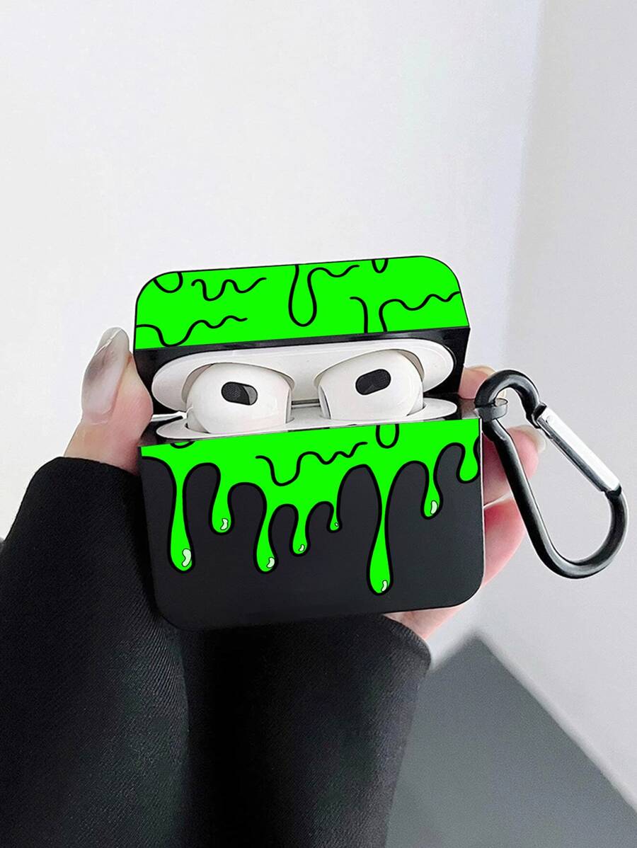 Graphic Case Compatible With AirPods - Black - View 1