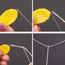 5入組拇指縫衣針穿線器,縫紉機穿針機適用於老年和,簡單的手掌縫紉穿線器 - 彩色 - 查看 6