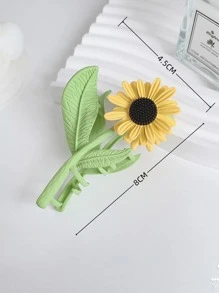 2个/套 时尚向日葵郁金香花形金属彩绘发爪夹，适合女性日常佩戴，波西米亚风，情人节礼物，发饰，发夹，发卡，发饰夹，发饰夹，校园用品，大学秋冬季发夹，适合度假装扮，夏季度假发夹，节日，派对发夹 - 彩色 - 查看 8