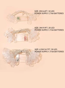 1入組聖誕雪人形狀燈泡燈簾 - 彩色 - 查看 6