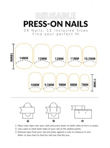 VV MEI JIA ER 24pcs Short Square French Manicure Nail Stickers, Nude, Pink, White Design, Full Coverage Adhesive Nail Strips, Reusable, Includes 1 Tape And 1 Nail File, Nail Care Set Nails Nail Supplies - Pink - View 7