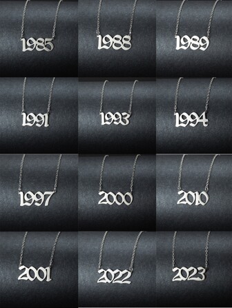 1 件简约时尚女士嘻哈复古吊坠项链