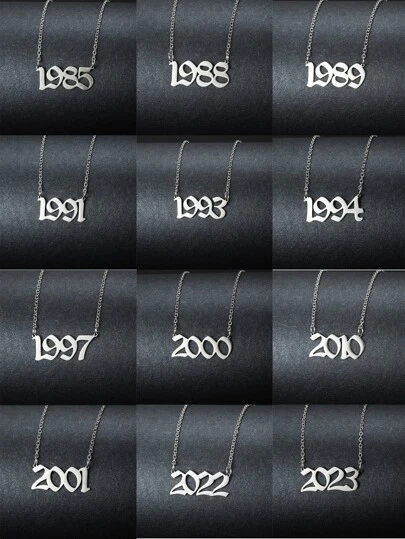 1 件简约时尚女士嘻哈复古吊坠项链