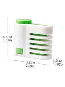 2pcs Bread Cake Slicer Tools, Toast Cutting Guide Slicing Cutter, Perfect For Baking - Green - View 6