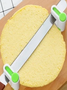 2pcs Bread Cake Slicer Tools, Toast Cutting Guide Slicing Cutter, Perfect For Baking - Green - View 3