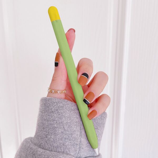 1pc Light Green Pen Case Compatible With Apple Pencil 2nd Generation
