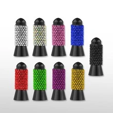 車用天線,汽車用天線,用於裝飾汽車車頂,信號天線,鑲有水晶裝飾,金屬材質,彩色天線,車用收音機天線,3.8cm長天線 - 紅色 - 查看 2