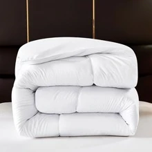 1pc White Square Quilted Comforter - White - View 3
