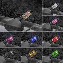 天線,車用天線,用於裝飾汽車車頂,信號天線,鑲有水晶裝飾,金屬材質,彩色天線,汽車收音機天線,3.8cm天線 - 粉色 - 查看 6