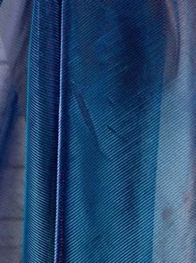1pc Gradient Two-Color Mesh Fabric, Laser Texture See-Through Fabric Long Skirt Shawl Creative Handmade Fabric
